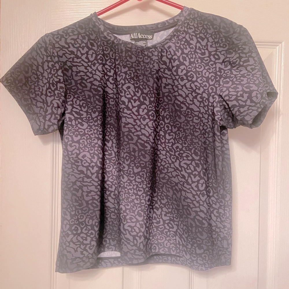 ALL ACCESS Athletic Leopard Print Tee